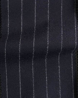 Holland & Sherry : navy chalk strip flannel