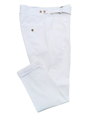 Pantalon coton blanc T 44