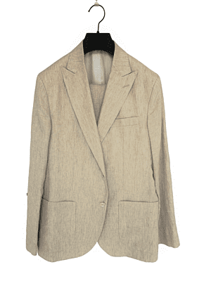 Costume lin beige Solbiati T54