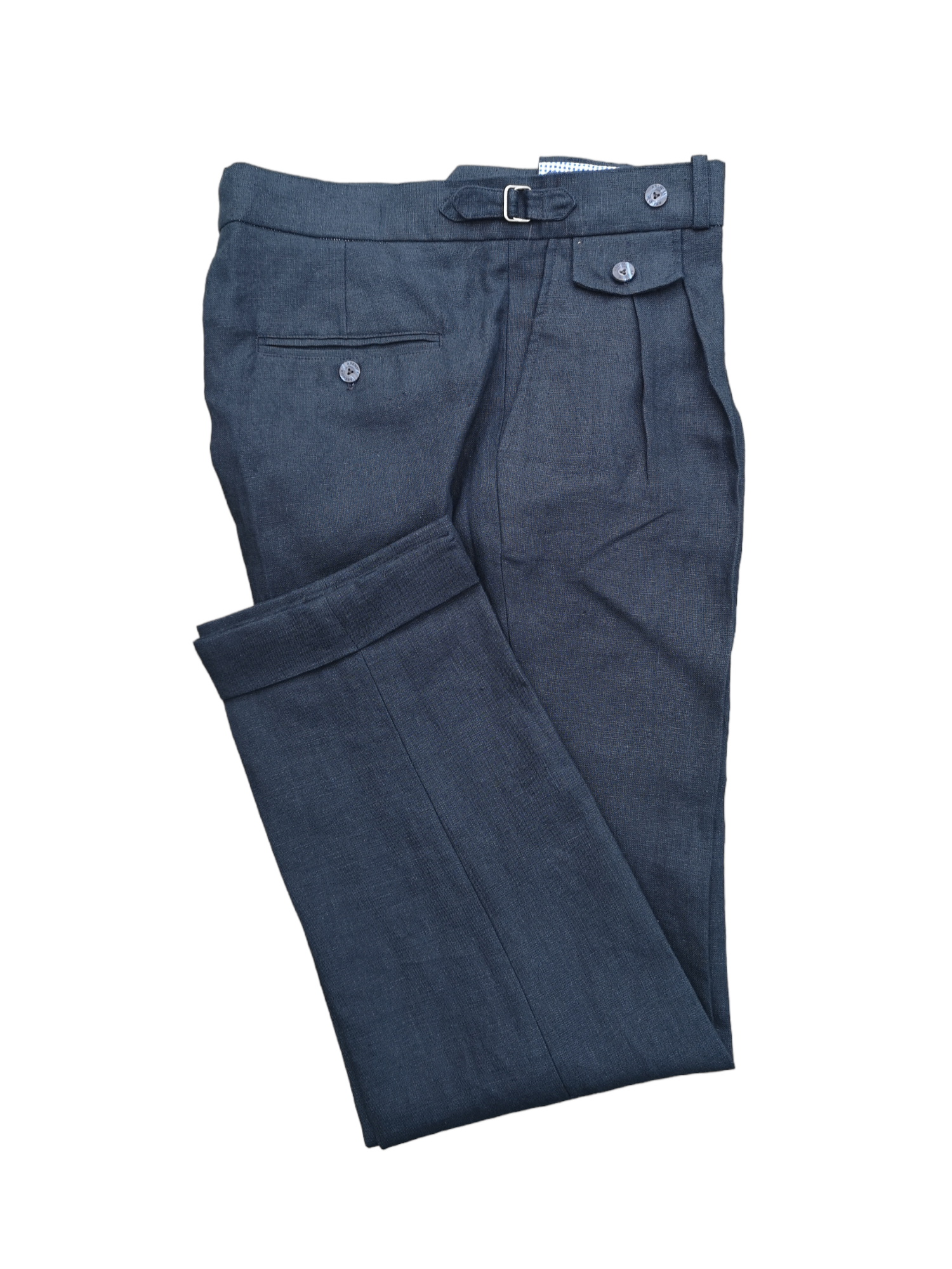 Pantalon lin marine T43 (87cm)